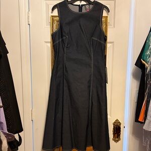 Vince Camuto Navy Midi Dress